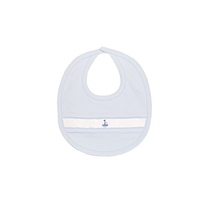 Set Sail Smocked Bib-Baby Blue