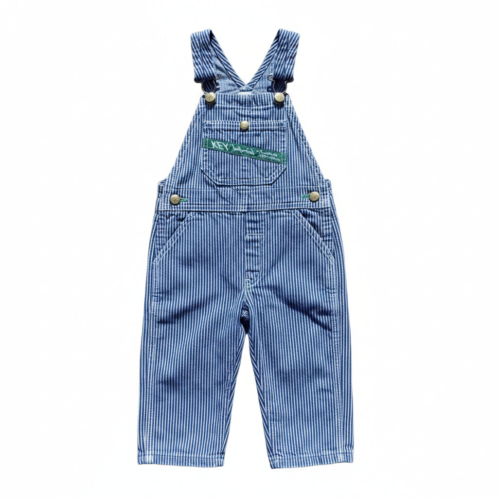 Vintage Striped Overalls