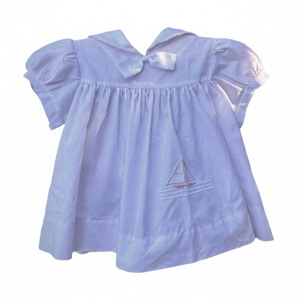 Pink Sailboat Dress w/ Bloomer (2 pieces)