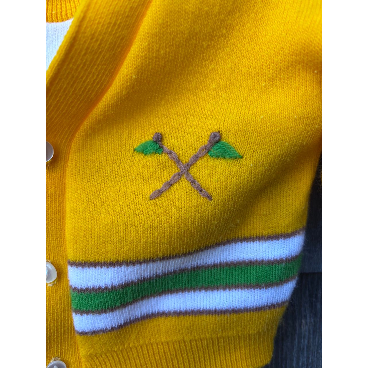Yellow Knit Race Day Onesie with Sweater