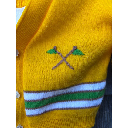Yellow Knit Race Day Onesie with Sweater