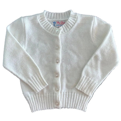 White Button Down Cardigan