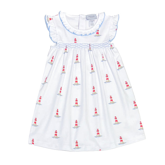 Lighthouse Smocked Play Dress