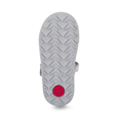 Lucia Silver Mary Jane Flats