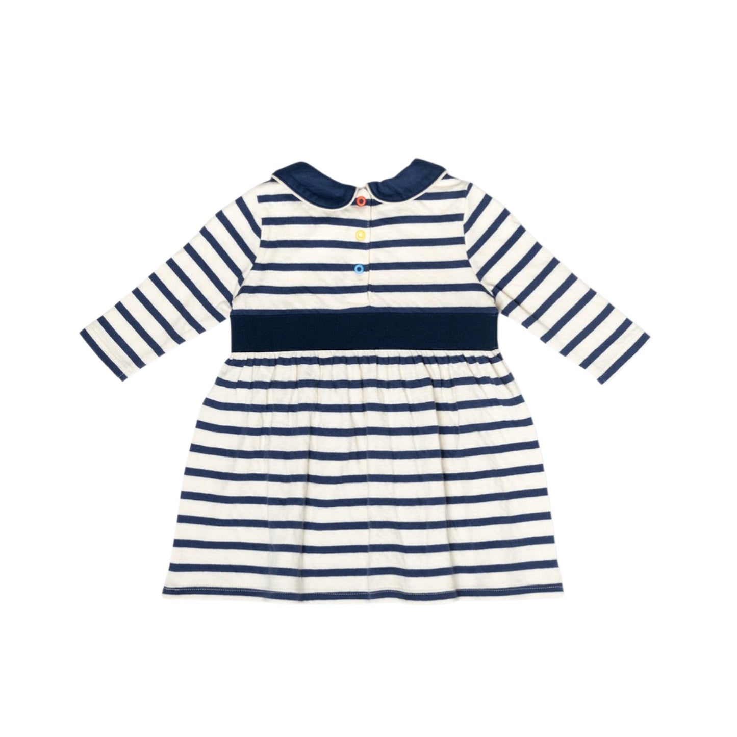 Marie Clare Baby Dress, Navy Stripe