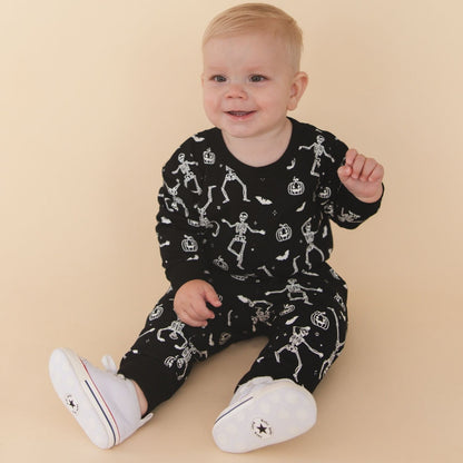Glow in the Dark Silly Skelly Romper