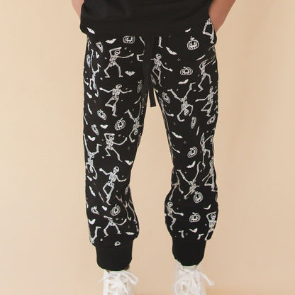Glow in the Dark Silly Skelly Halloween Jogger