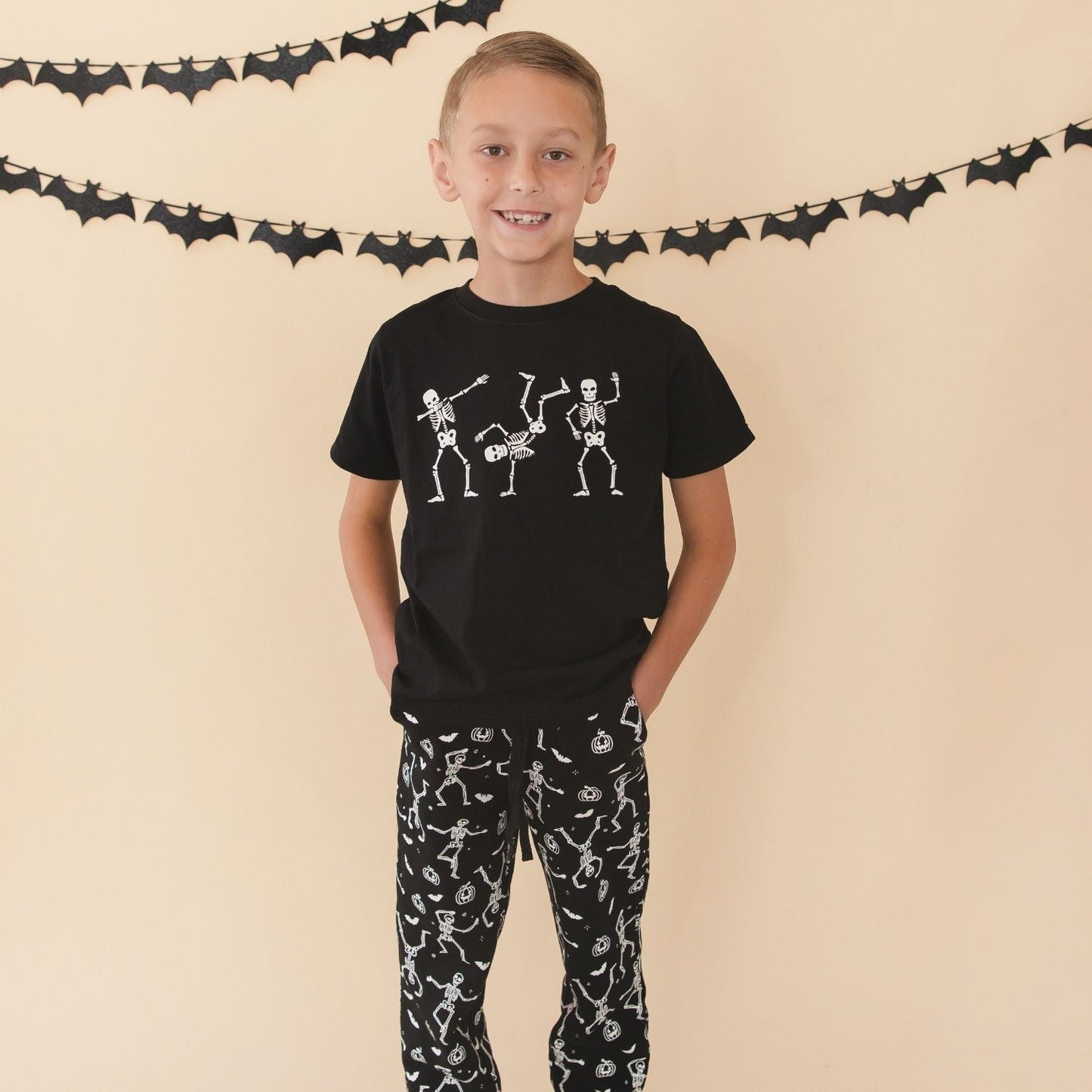 Glow in the Dark Silly Skelly Halloween Jogger