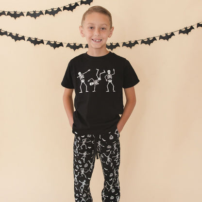 Glow in the Dark Silly Skelly Halloween T- Shirt