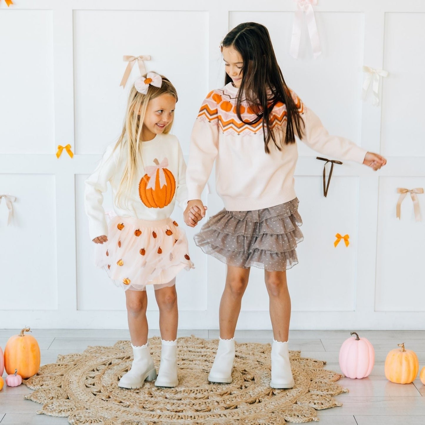 Pumpkin Fair Isle Sweater