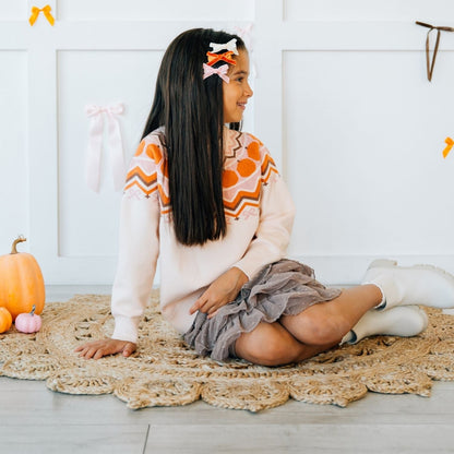 Pumpkin Fair Isle Sweater