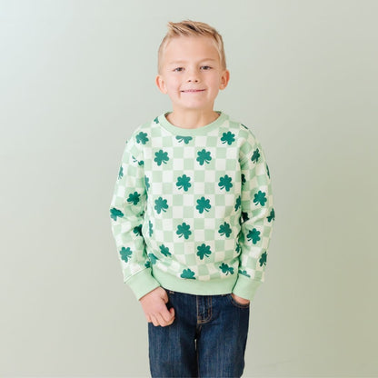 Shamrock St. Patrick's Sweatshirt Sage