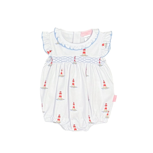 Lighthouse Smocked Pima Bubble