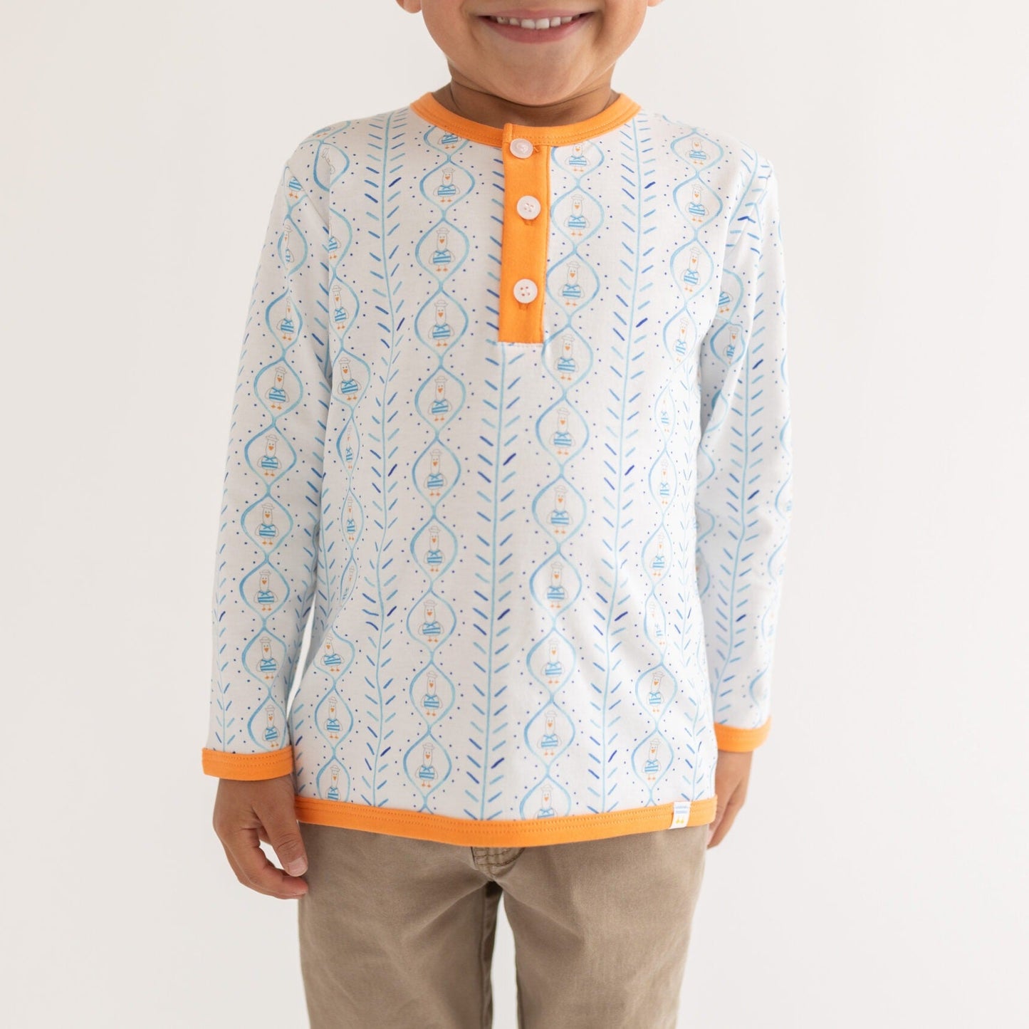 Henley Long Sleeve-Saylor Seagull