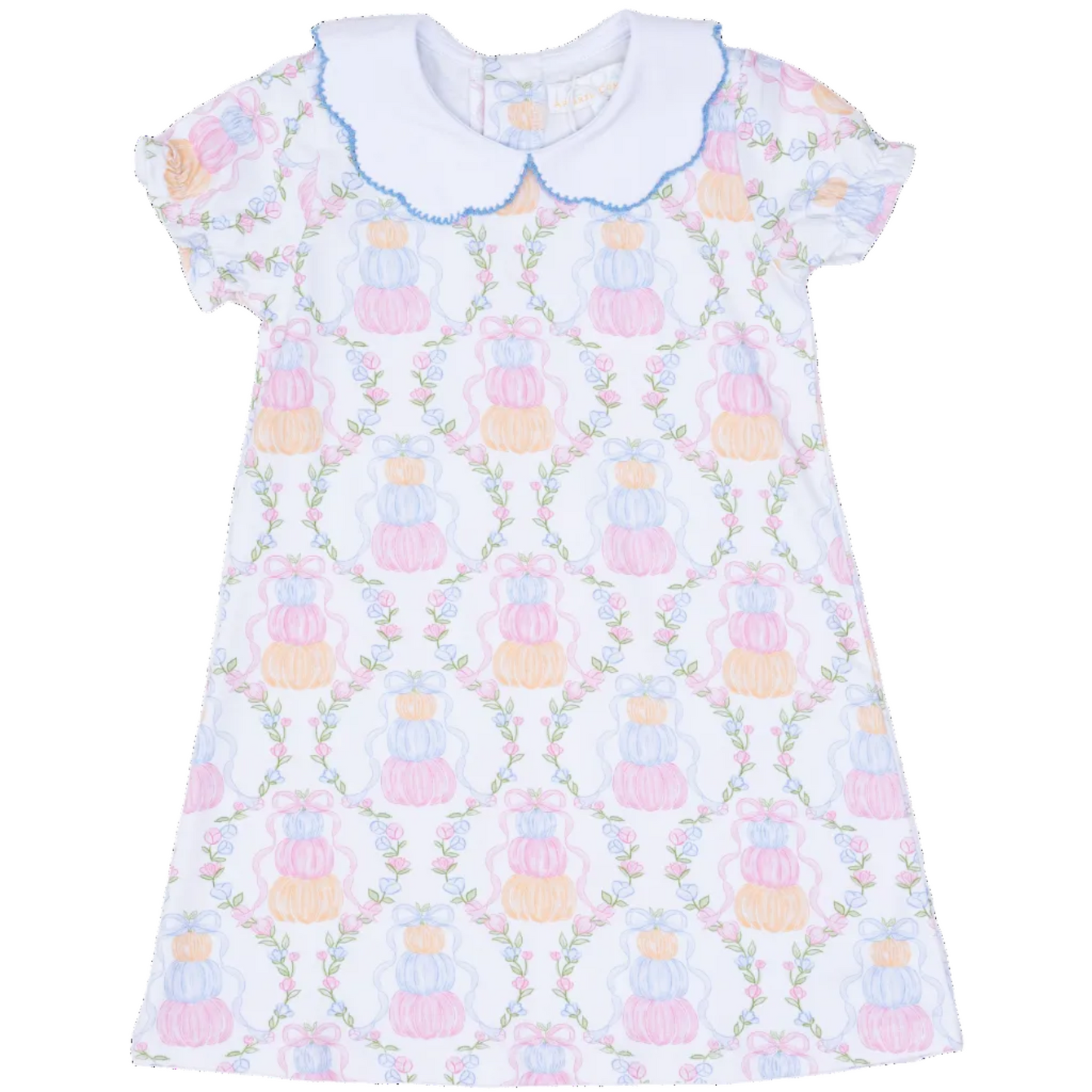 Presley Kait Pumpkin Trellis Dress