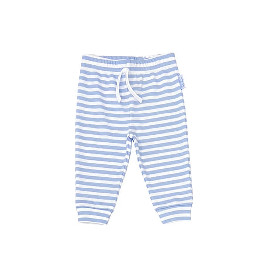Essentials Pima Joggers - Ocean Blue Stripe
