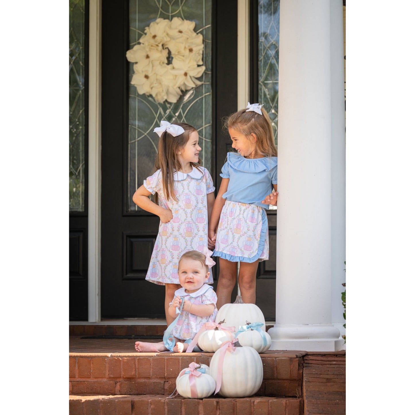 Presley Kait Pumpkin Trellis Dress