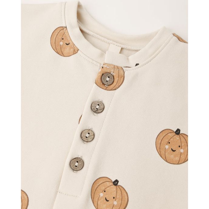 Relaxed Fleece Jumpsuit - Pumpkins