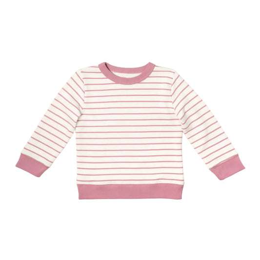 Remy Sweatshirt, Rose French Stripe