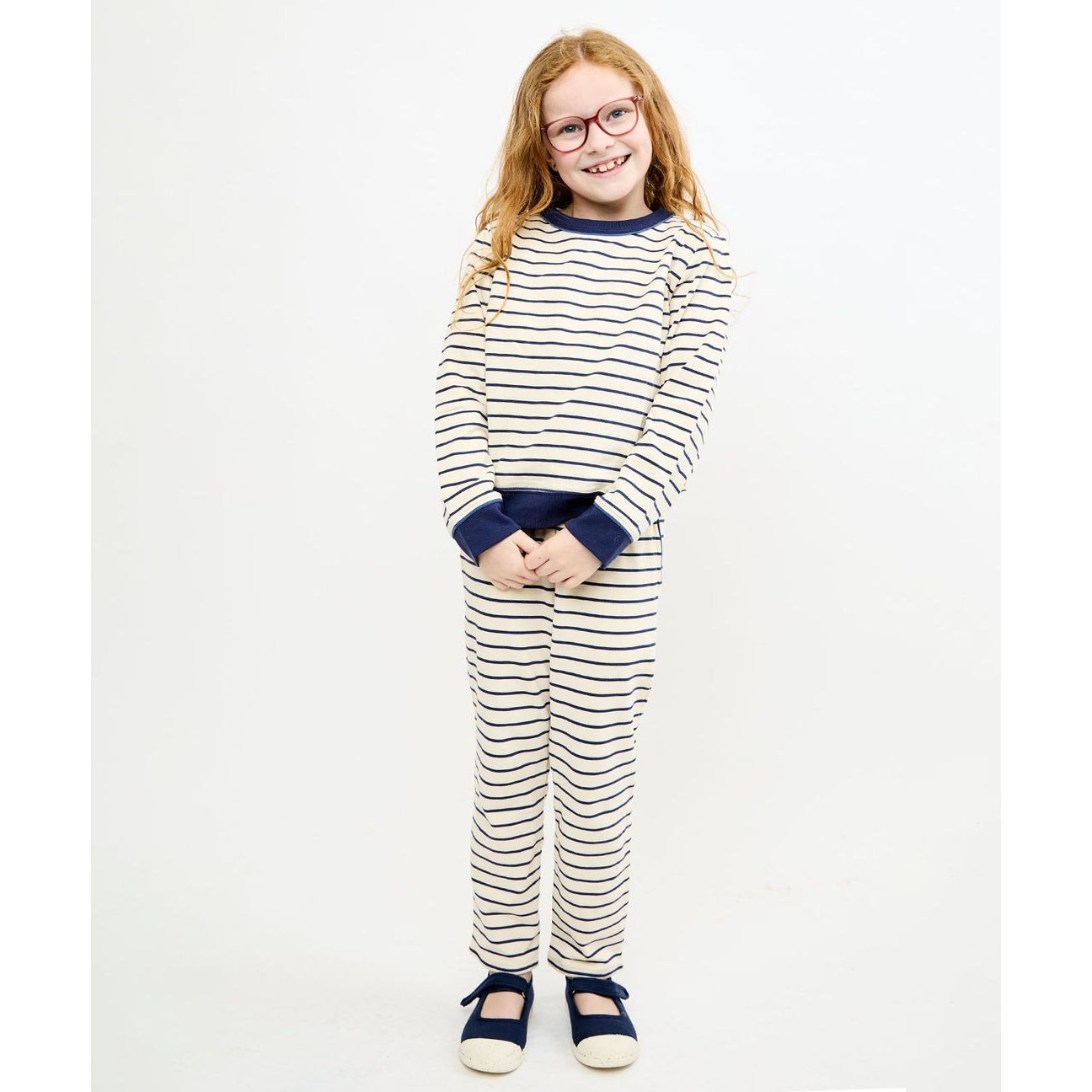 Remy Sweatshirt Navy French Stripe