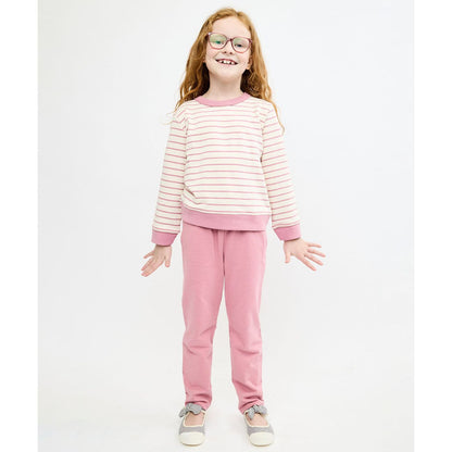Remy Sweatshirt, Rose French Stripe
