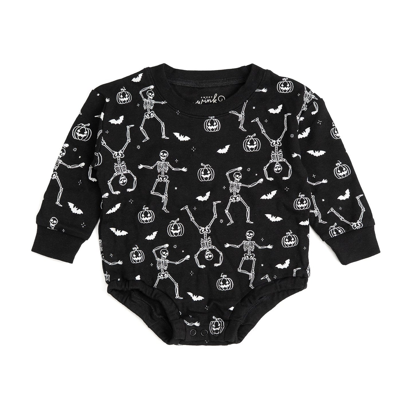 Glow in the Dark Silly Skelly Romper