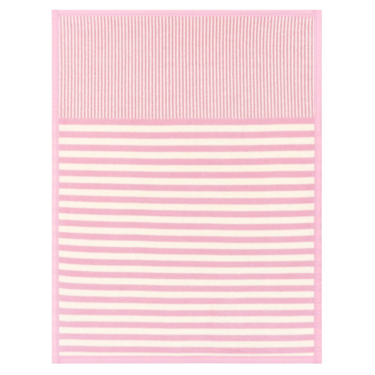 Sweet Pea Stripe Mini Blanket- Blush