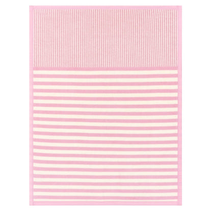 Sweet Pea Stripe Mini Blanket- Blush