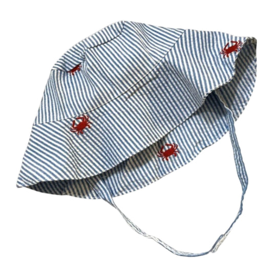 Slate Blue SS with Red Crabs Bucket Hat