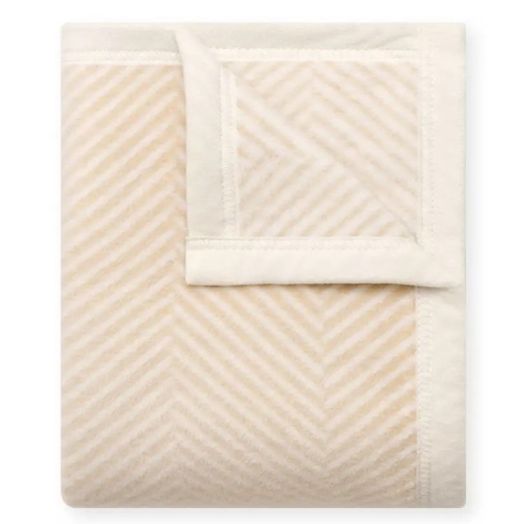 Harborview Herringbone Cream Blanket