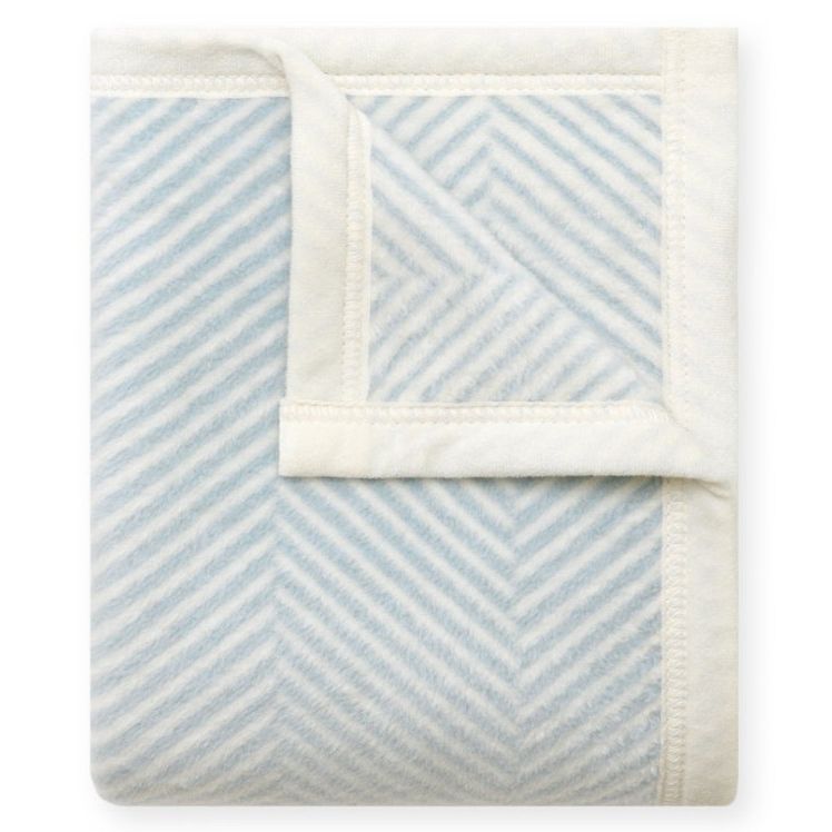 Harborview Herringbone Sky Mini Blanket