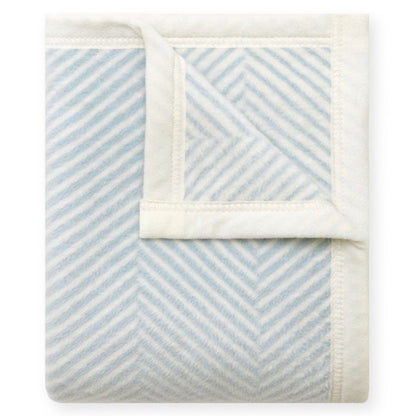 Harborview Herringbone Sky Mini Blanket