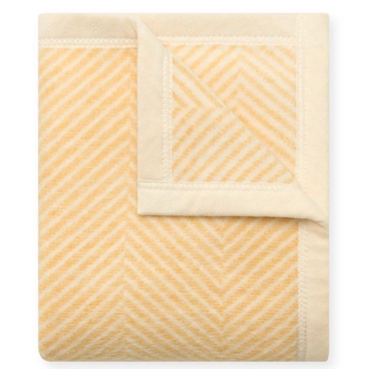 Harborview Herringbone Butter Yellow Mini Blanket