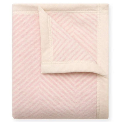Harborview Herringbone Ballet Pink Mini Blanket