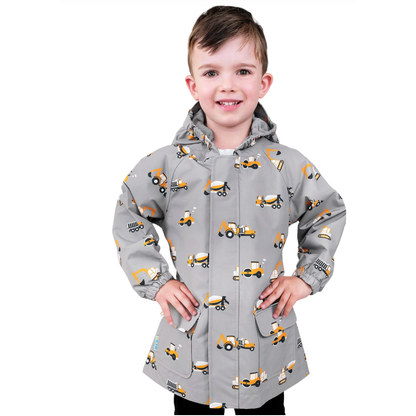 Grey Kids Shell Jacket Construction