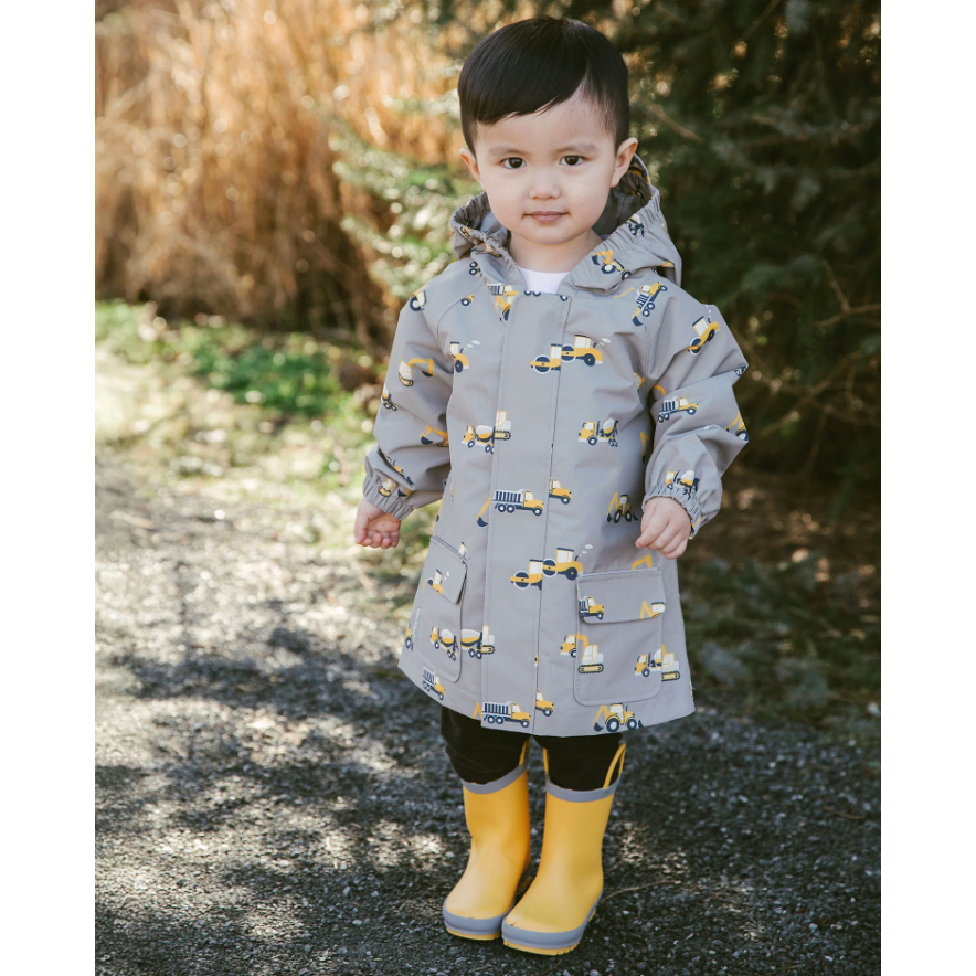 Grey Kids Shell Jacket Construction