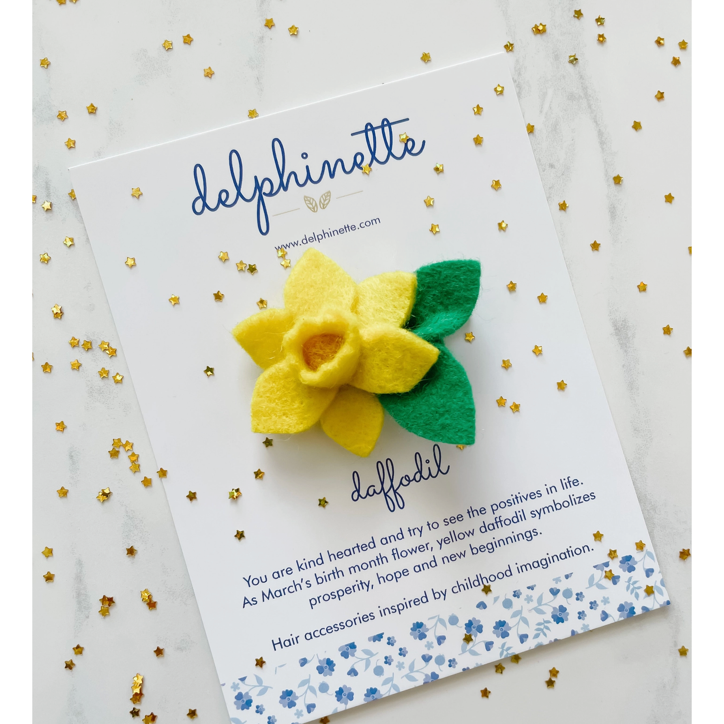 Daffodil Hair Clip