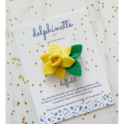 Daffodil Hair Clip