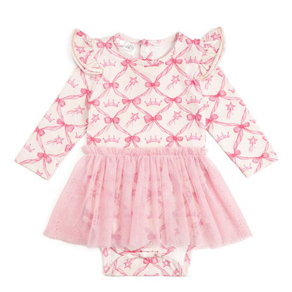 Princess Coquette Long Sleeve Tutu Bodysuit