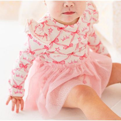 Princess Coquette Long Sleeve Tutu Bodysuit