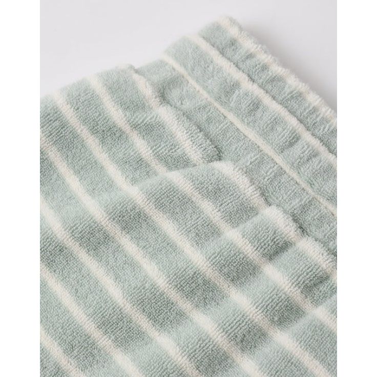 Terry Boys Short Seafoam Stripe