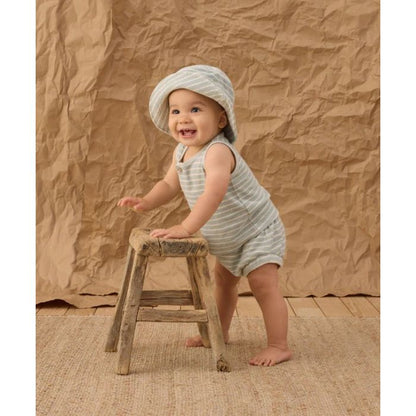 Baby Tank Set Seafoam Terry Stripe