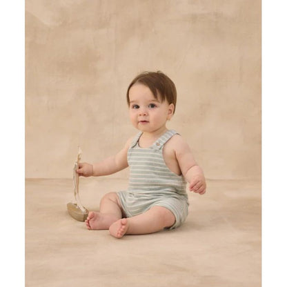 Gio Romper Seafoam Terry Stripe