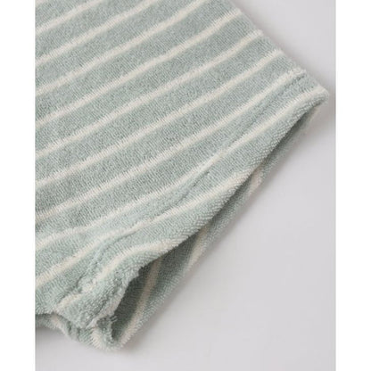 Gio Romper Seafoam Terry Stripe