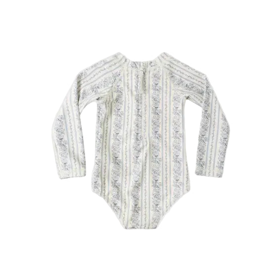 Delphine Rashguard One-Piece Blue Floral