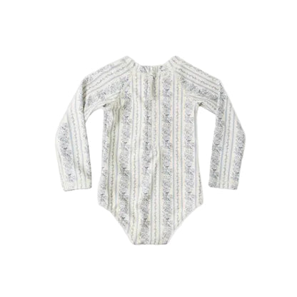 Delphine Rashguard One-Piece Blue Floral