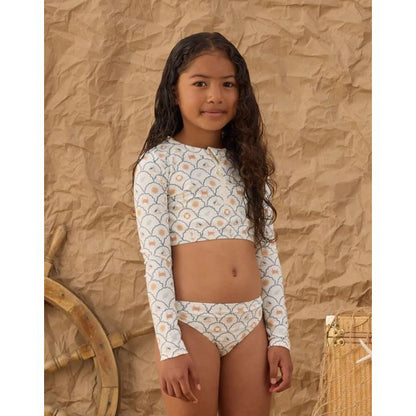 Crop Rashguard Set Nautical