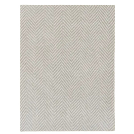 Harborview Herringbone Light Grey Blanket