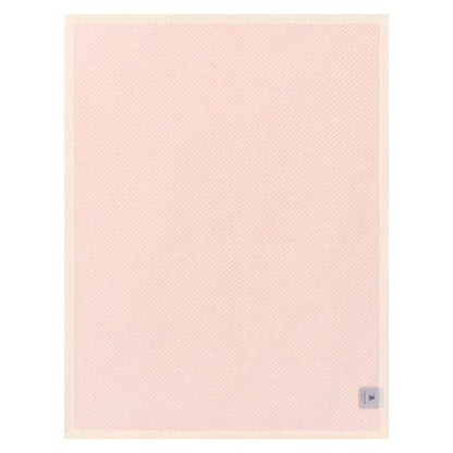 Harborview Herringbone Ballet Pink Mini Blanket
