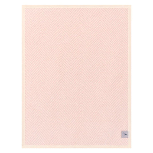 Harborview Herringbone Ballet Pink Mini Blanket
